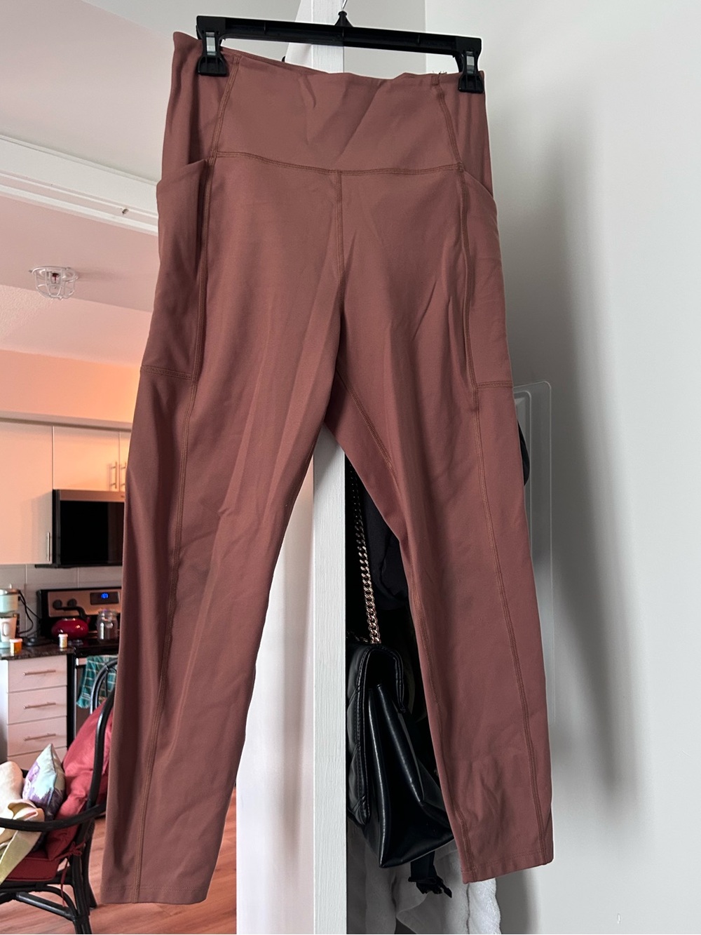 Girlfriend Collective Pocket Leggings in Terracotta
